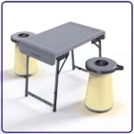 ست میز و صندلی Porodo - Desk and LED Stool